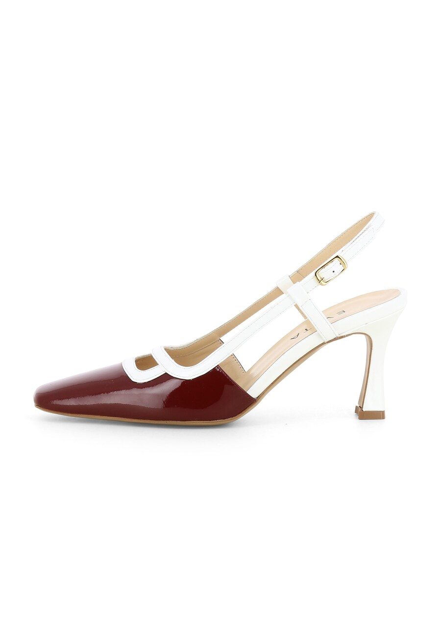Туфли-лодочки с открытой пяткой EVITA Carmela, Dark red