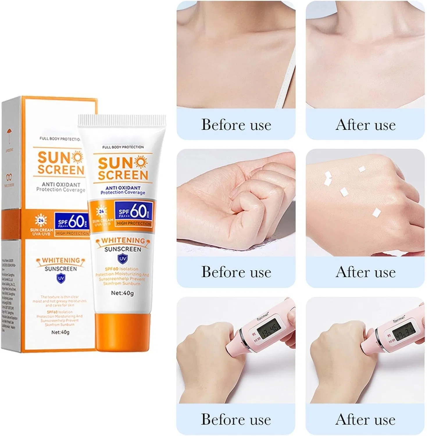 Солнцезащитный стик SPF60+ CeraVe, 40 г, оранжевый — фото 2