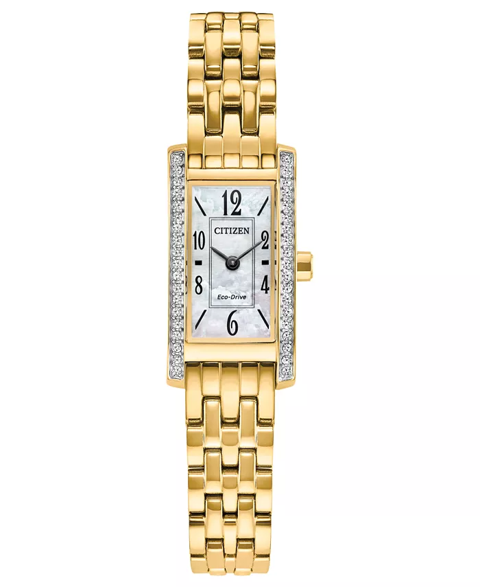 

Женские классические часы-браслет Petite Palidoro с позолоченным корпусом из нержавеющей стали, 28,3 мм Citizen