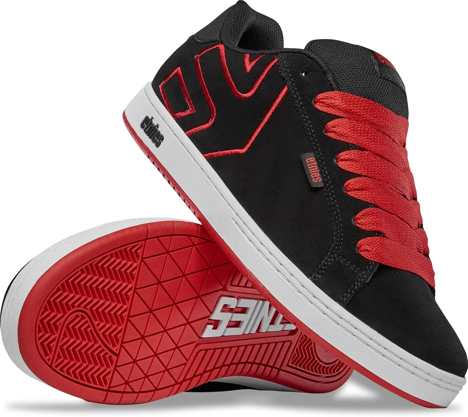 Кроссовки для скейтбординга Etnies Fader, черно-красные — фото 3