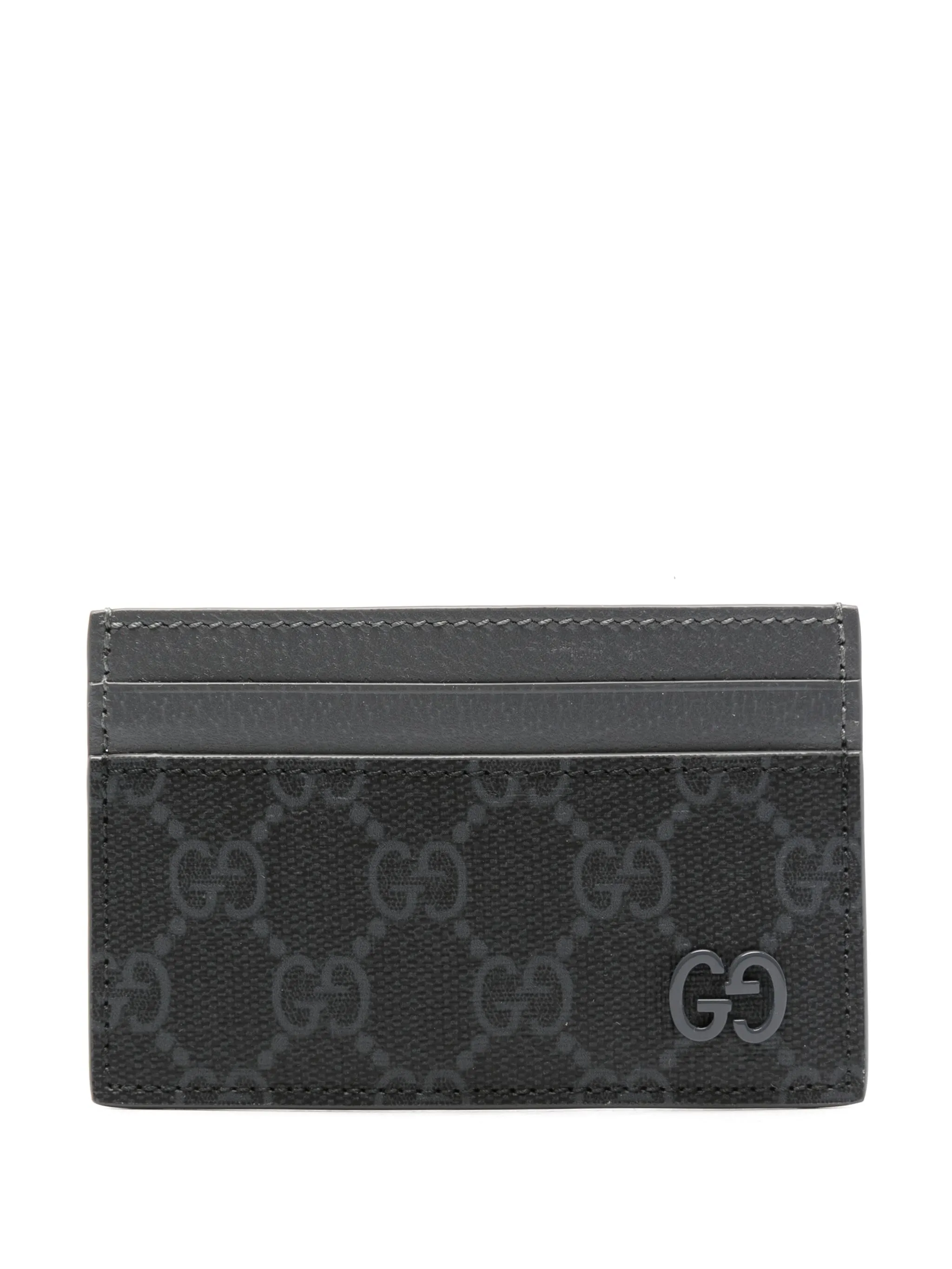 

Картхолдер с узором GG Supreme Gucci, серый