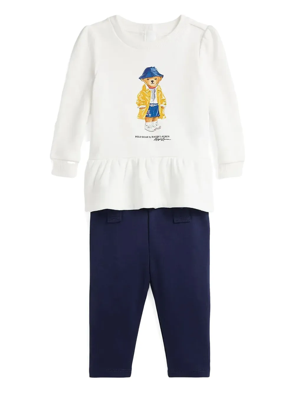 

Комплект из двух пар легинсов POLO RALPH LAUREN KIDS, белый