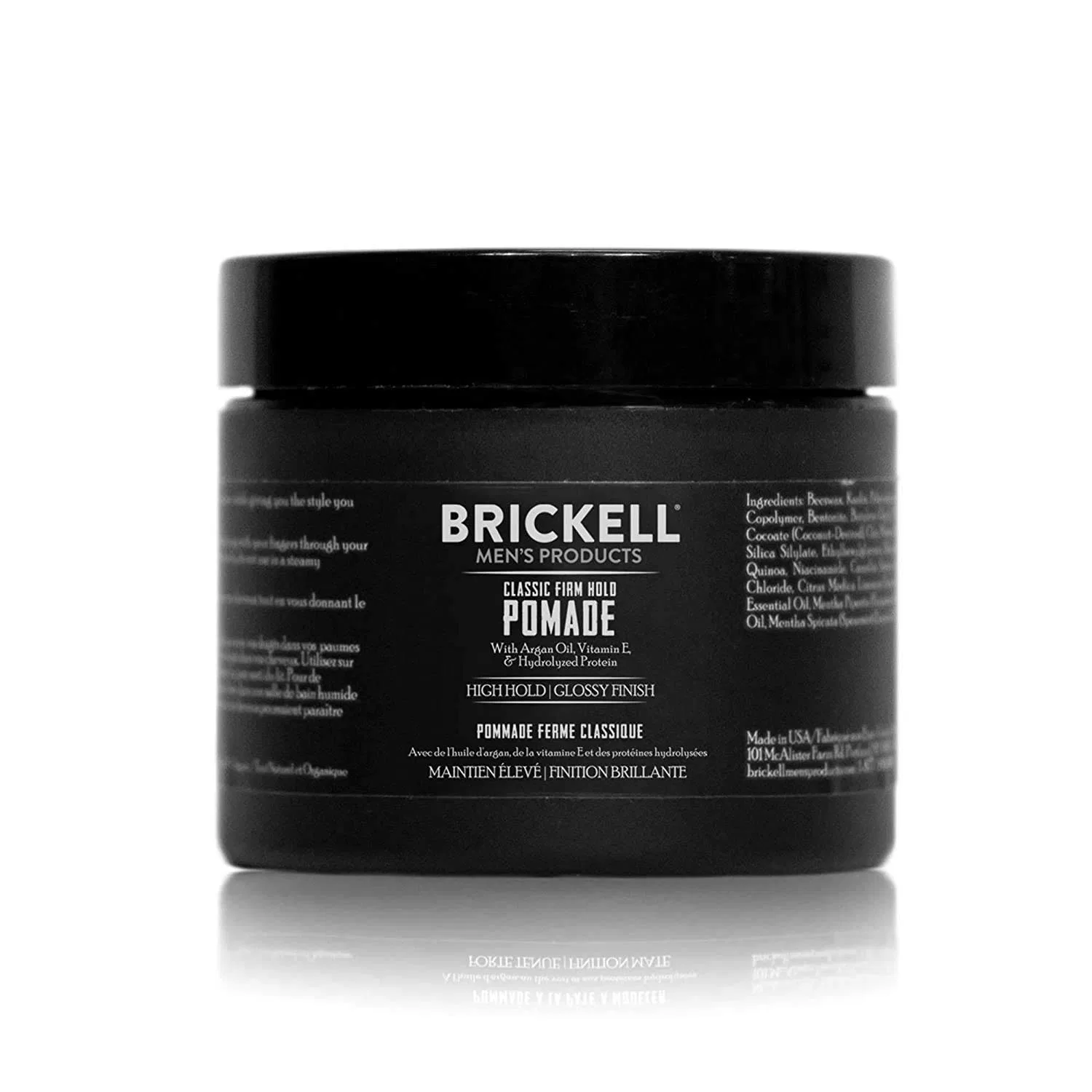 Мужская помада Brickell Men's Strong Hold Pomade Brickell Men'S Products