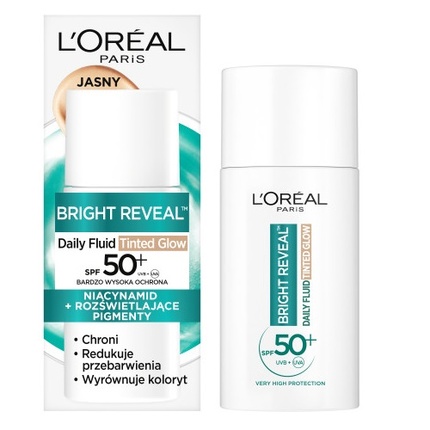 

L'Oreal Daily Fluid Spf 50+ Tinted Glow Lightweight Тонирующий флюид Light 50 мл L'Oréal
