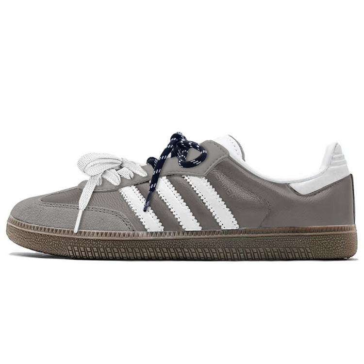 

Кроссовки adidas originals SAMBA OG Skateboarding Shoes Unisex Low-top White, серый