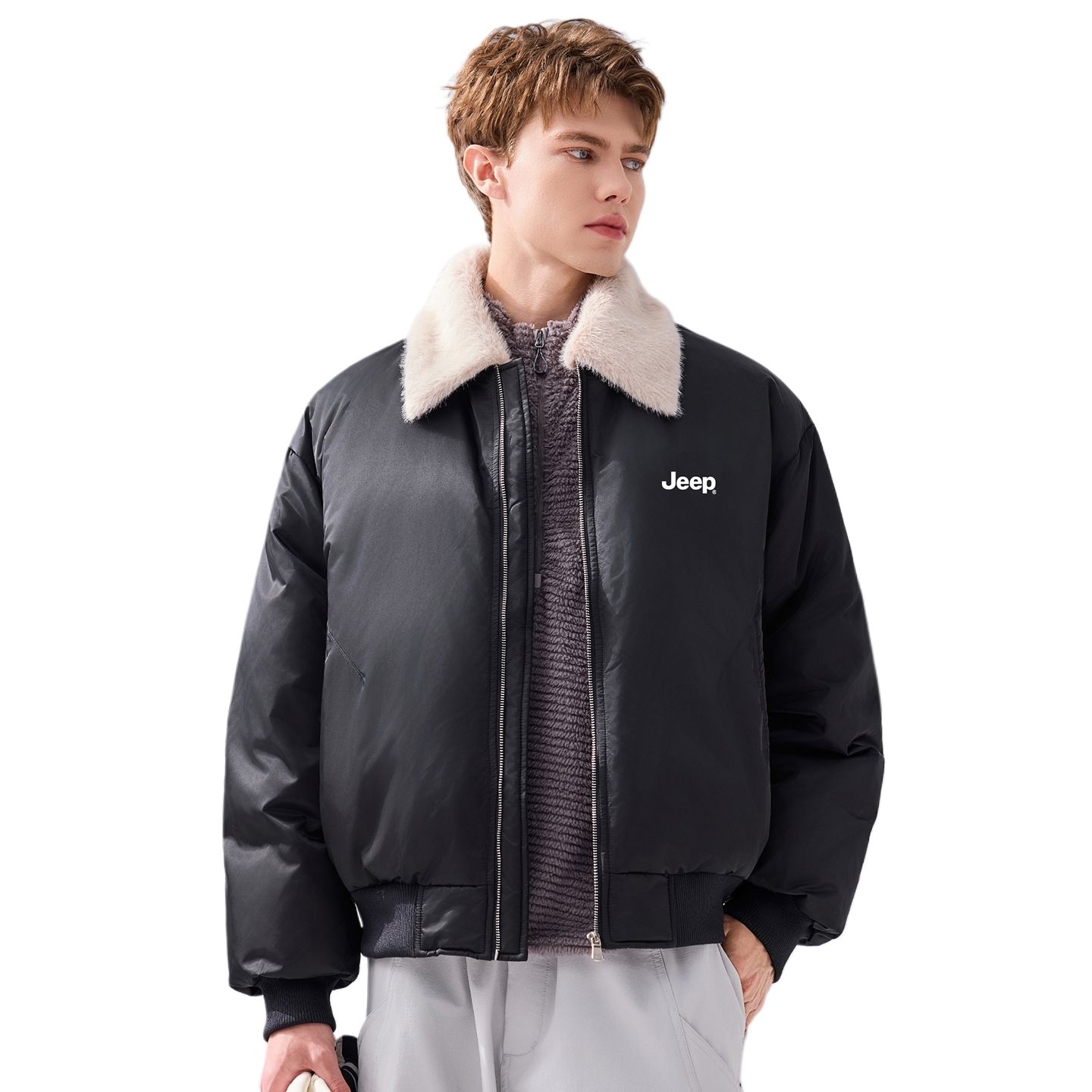 

Пуховик Leisure Collection Unisex Jeep, черный