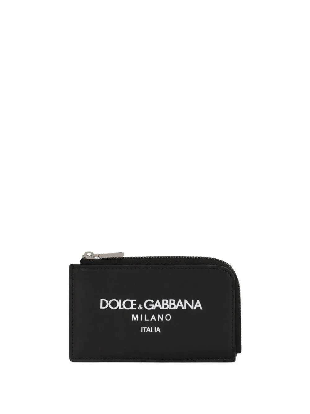 

Кошелек с круговой молнией и логотипом DOLCE & GABBANA, черный