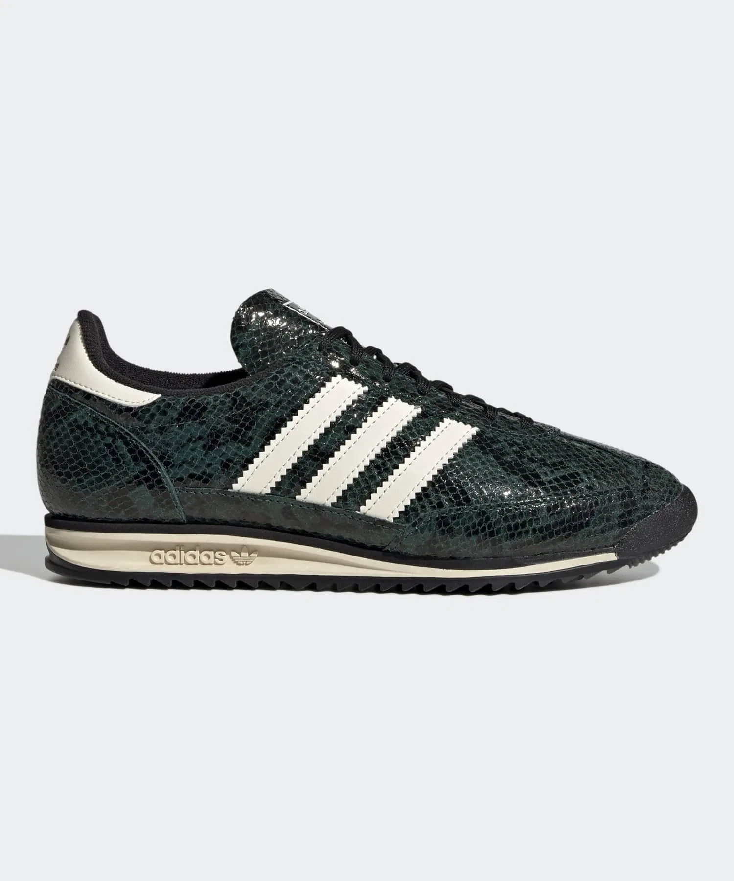Унисекс кроссовки adidas SL 72 OG из кожи с логотипом зелёные