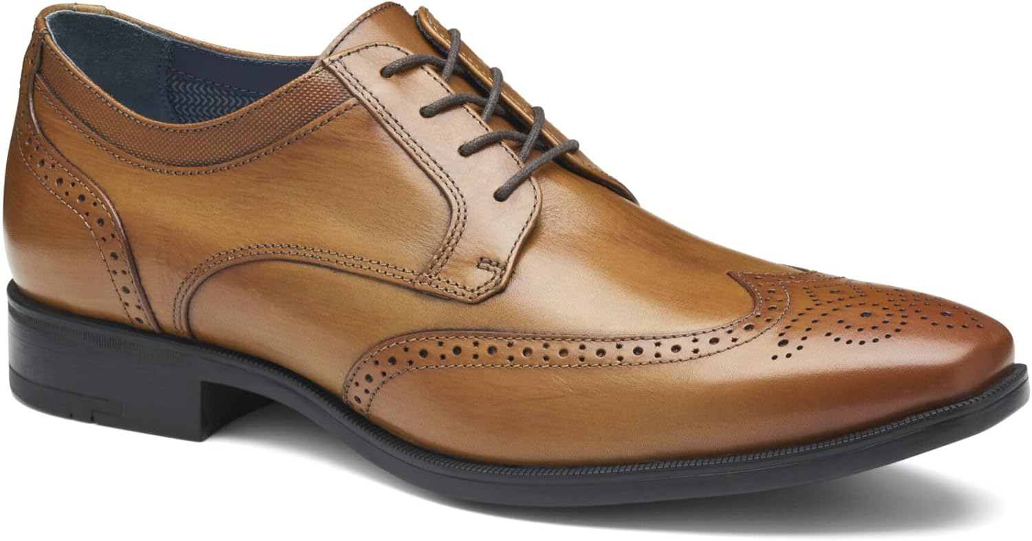 

Мужские ботинки Johnston Murphy Gibbons с крыльями Johnston & Murphy, Tan Hand/Stained Full Grain