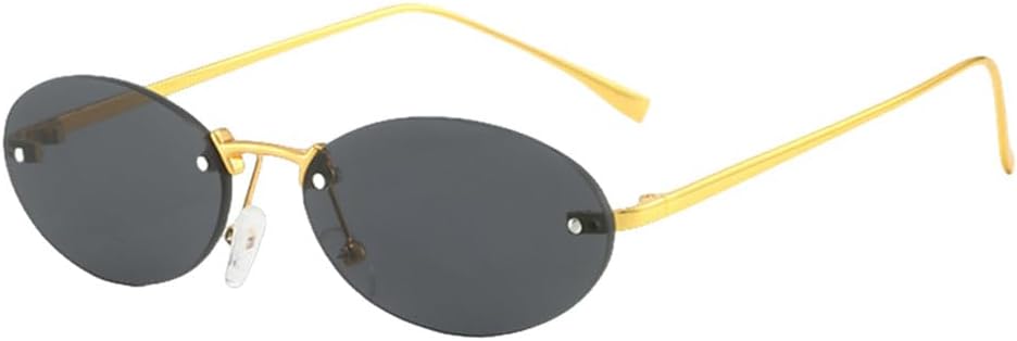 

Женские ретро-очки овальной формы из металла, зеркальные спортивные очки в маленькой оправе с защитой от УФ-излучения UV400. Мужские модные очки для вождения TVTBBVV, 1