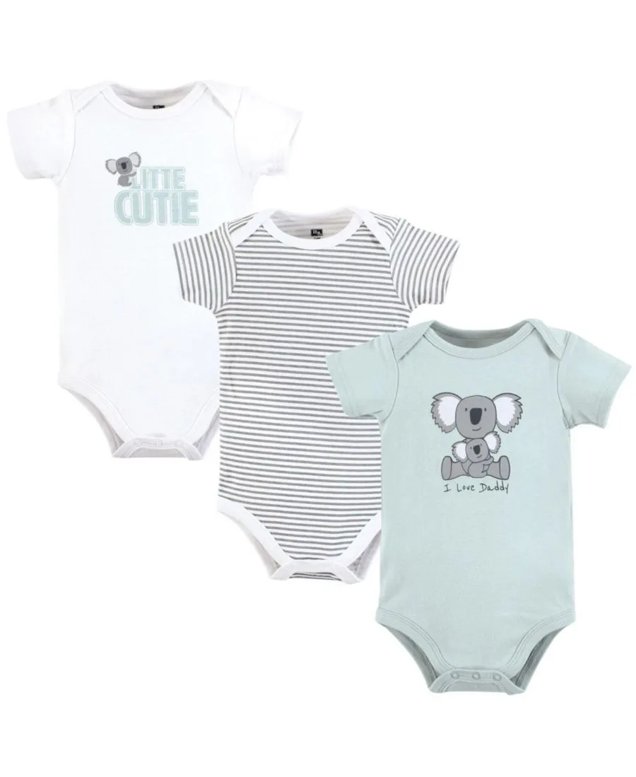 Комплект из трех мягких хлопковых боди Hudson Baby, Daddy Koala
