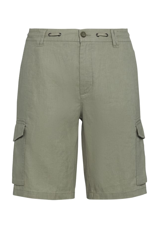 

Льняные шорты-бермуды с боковыми карманами Dunmore, зеленый