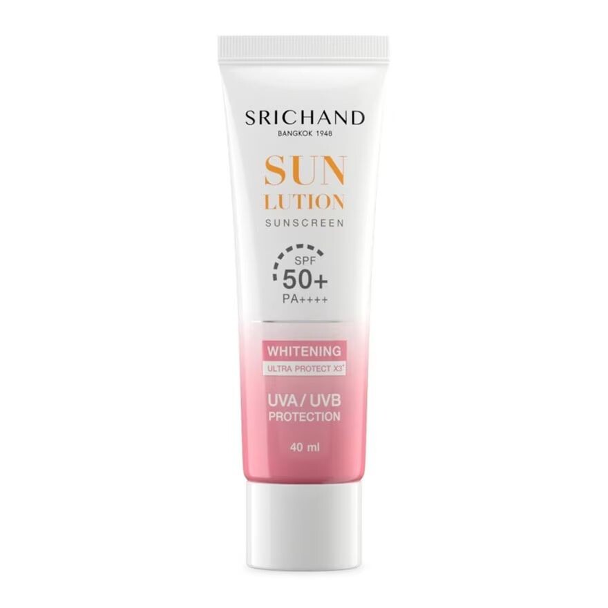 

Srichand Sunlution Skin Whitening Sunscreen SPF50+ PA++++ 40мл, White