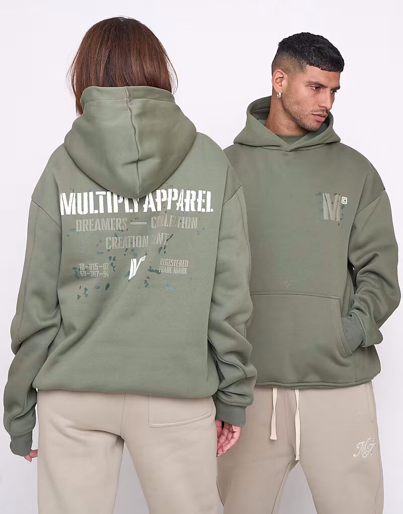 

Multiply Apparel - Drill - Толстовка большого размера в цвете Clover Green