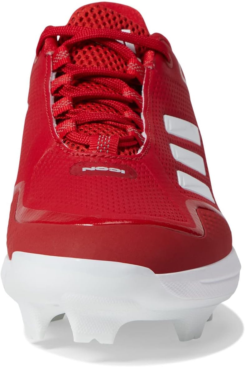 Мужские бейсбольные кроссовки Adidas Icon 7, белый/красный — фото 4