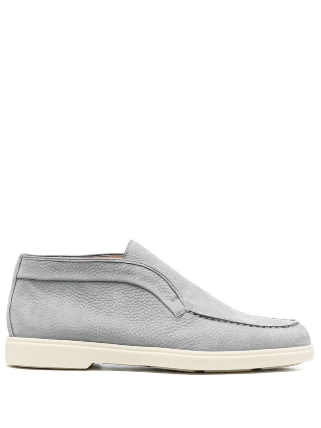 

Santoni лоферы на контрастной подошве, серый