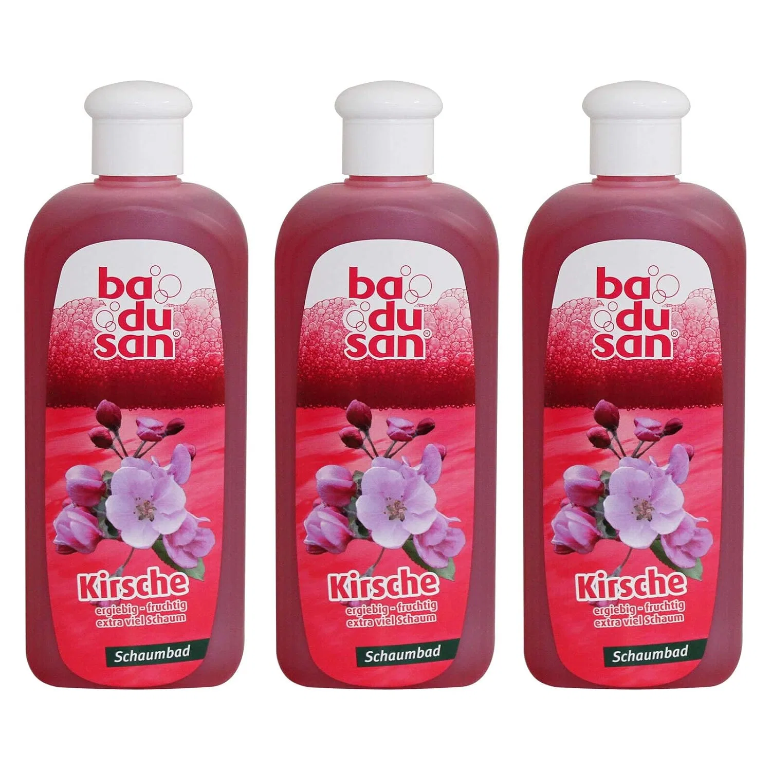 Пена для ванны Badusan с ароматом вишни, 3 шт. Ba Du San