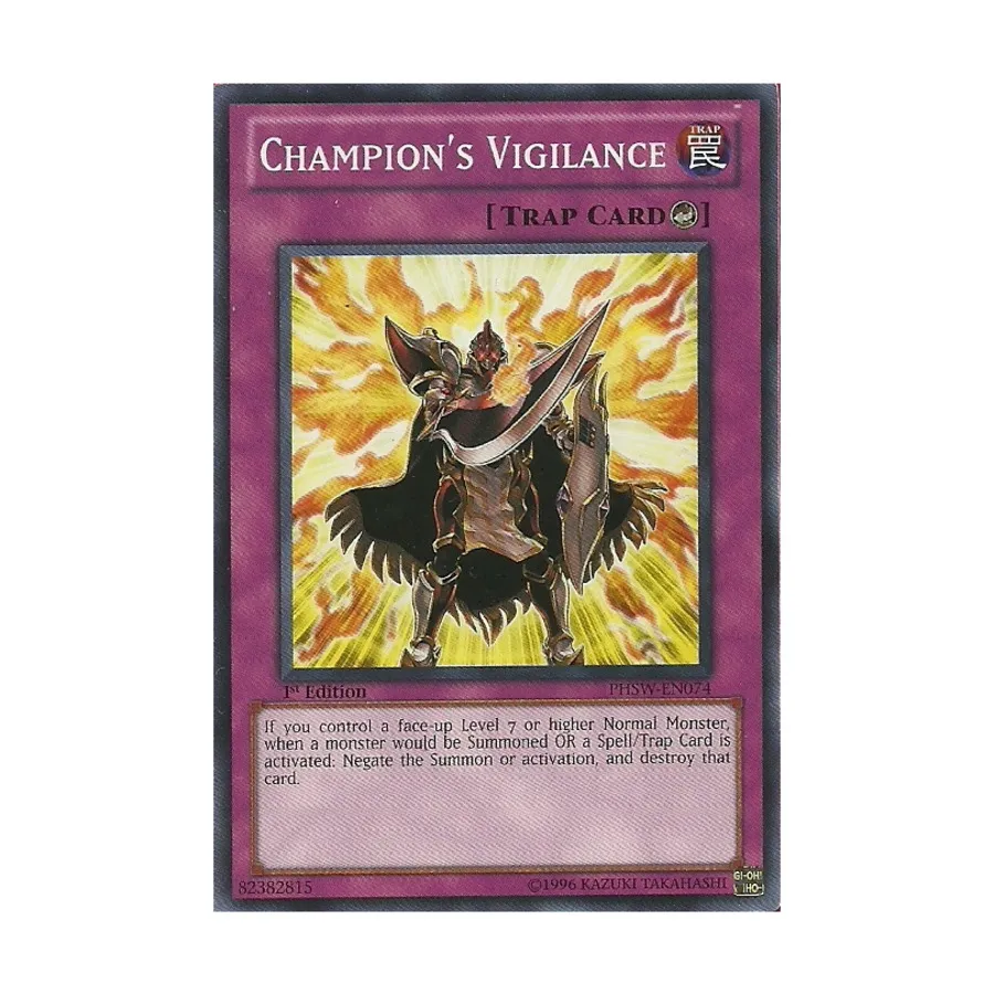 

CCG Бдительность чемпиона (Обычный), Yu-Gi-Oh - Photon Shockwave - Singles