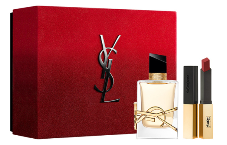 Подарочный набор Yves Saint Laurent: парфюмерная вода Libre, 50 мл + губная помада Rouge Pur Couture The Slim Velvet Radical 302, 2 г — фото 2