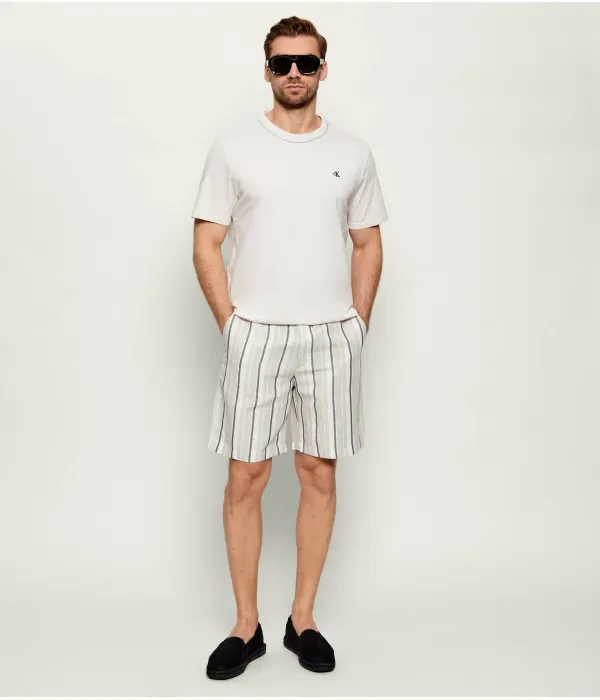 Футболка classic fit Calvin Klein, бежевый — фото 2