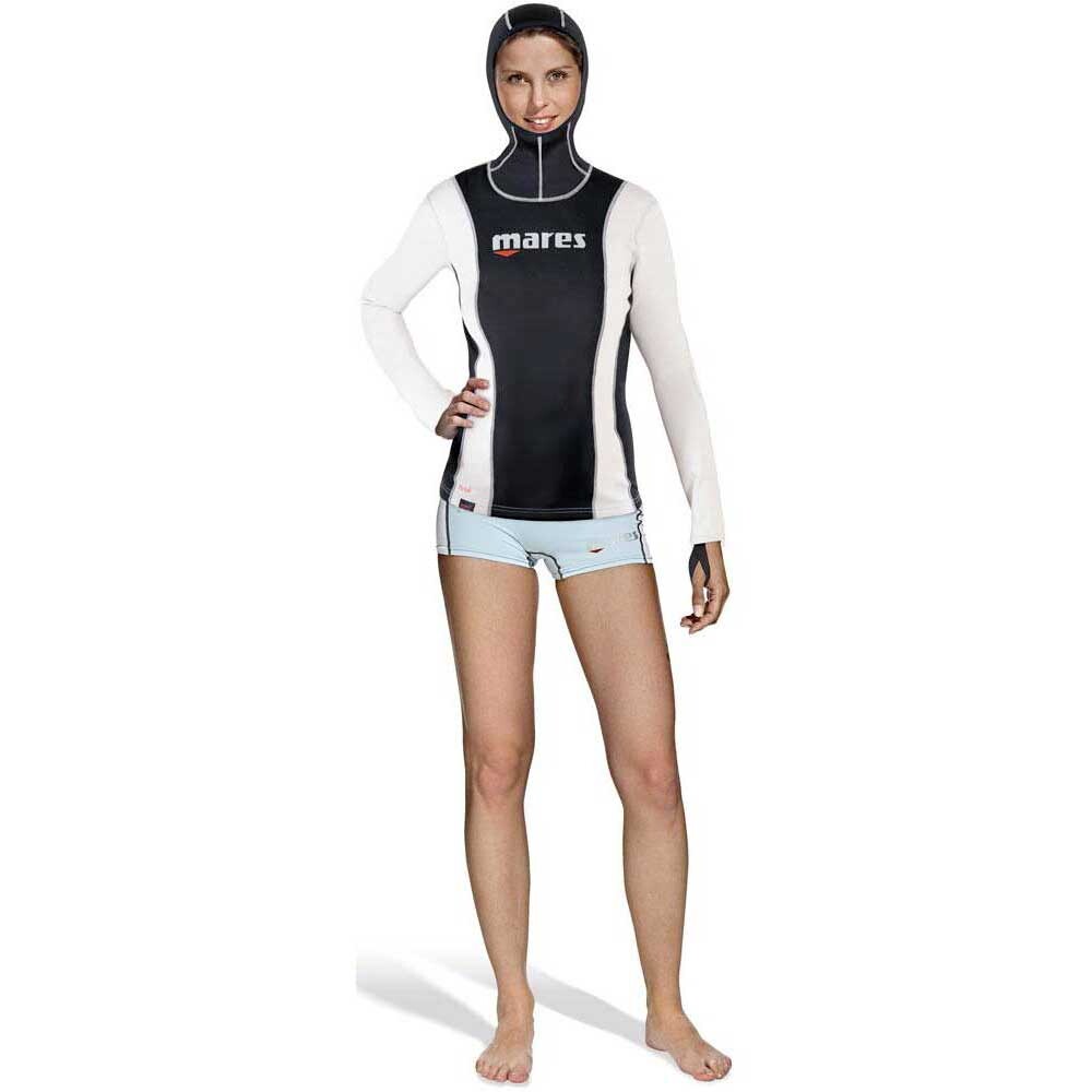 

Футболка с длинным рукавом Mares Fire Skin She Dives 0.5 mm Hooded Woman, черный
