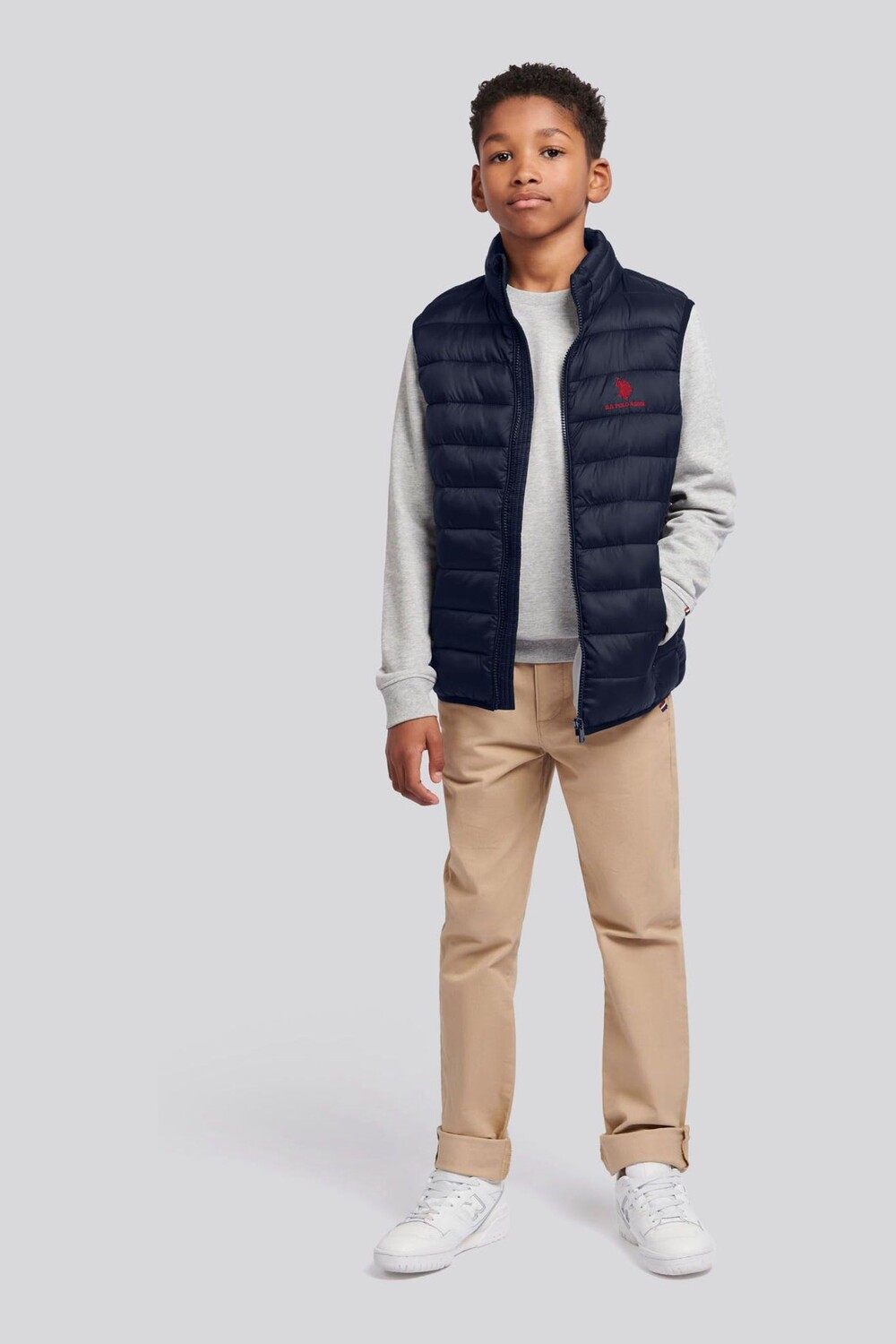 

Стеганый жилет для мальчиков U.S. Polo Assn, синий