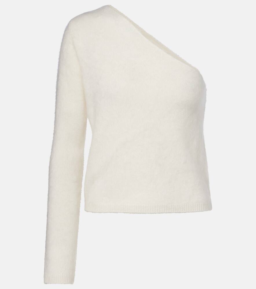 

Топ Dae с одним плечом из кашемира Lisa Yang, Cream brushed