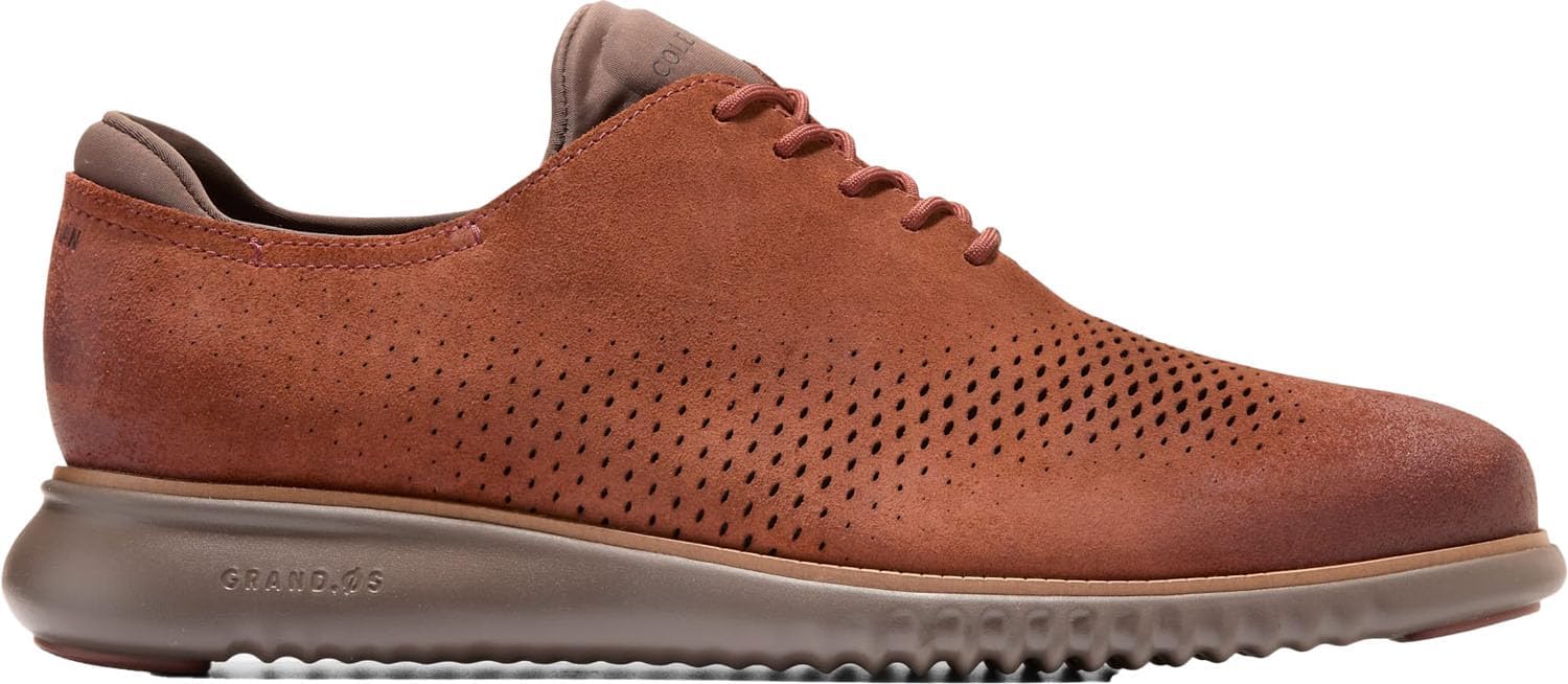 

Мужские оксфорды Cole Haan 2.Zerogrand с лазерной перфорацией, Scotch Suede/Lava