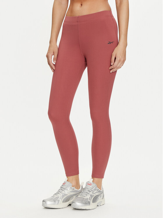 

Леггинсы slim fit Yoga Peached 7/8 Tight 100037475 Reebok, красный