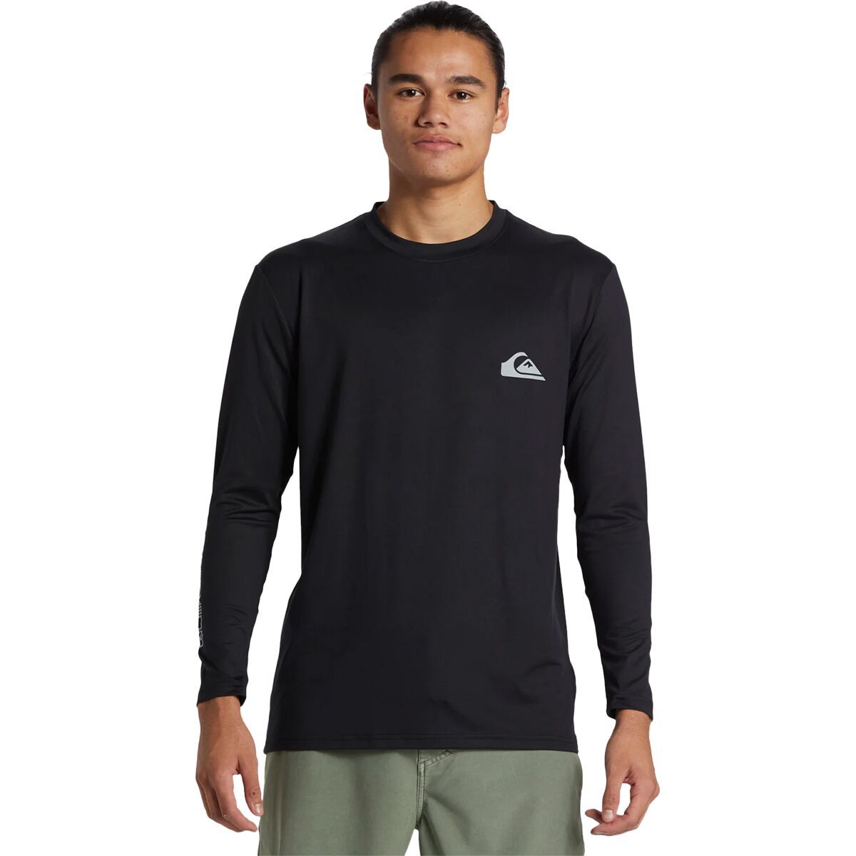

Повседневная серфовая футболка с длинным рукавом Quiksilver, черный