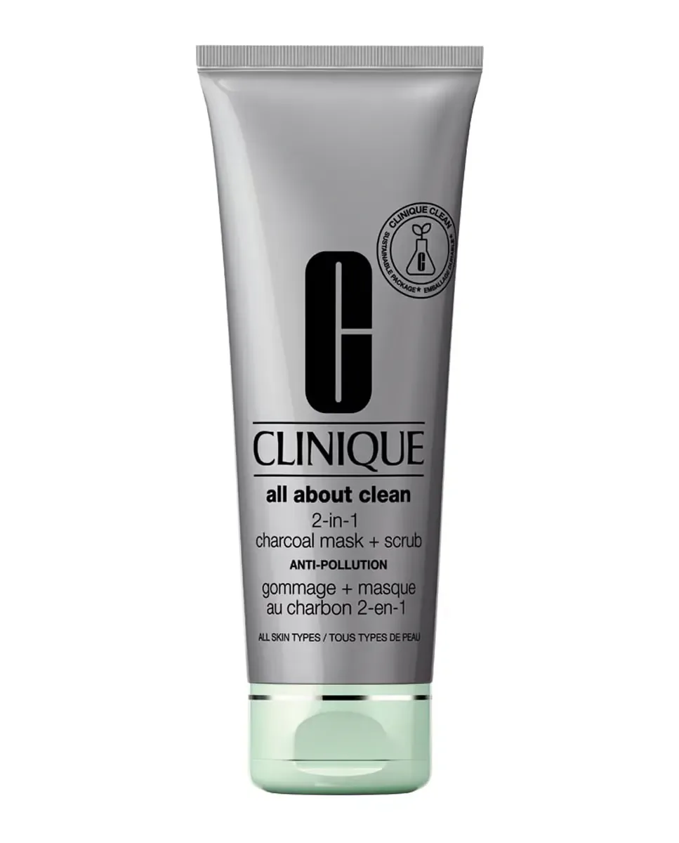 Угольная маска + скраб All About Clean 2-в-1 100 мл Clinique
