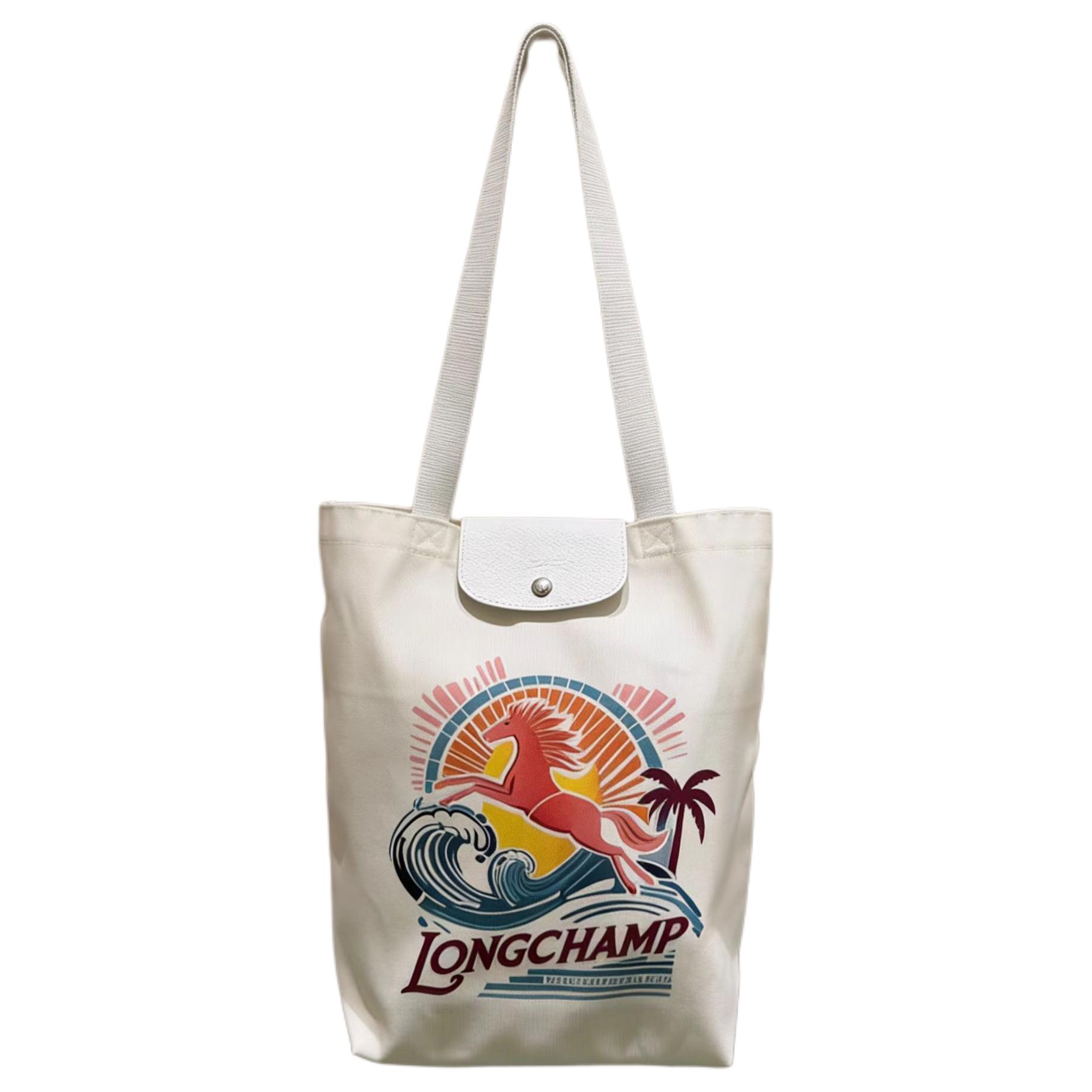 

Сумка через плечо из ткани и кожи коровы Women's Rainbow LONGCHAMP, basic set (bag)