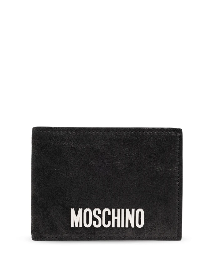 

Кошелек с логотипом Moschino, черный