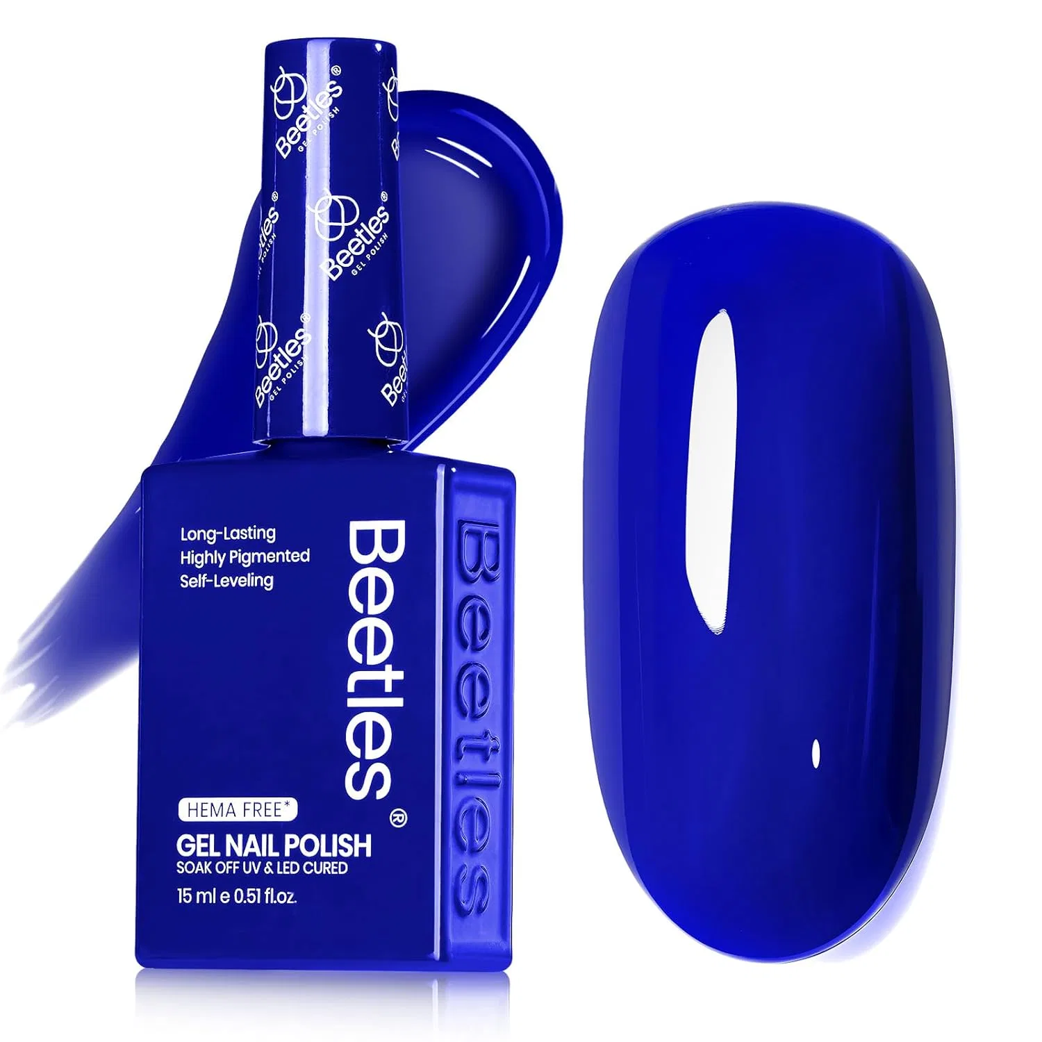 Темно-синий гель-лак Beetles, 15 мл Beetles Gel Polish, 15Ml Eternal Blue
