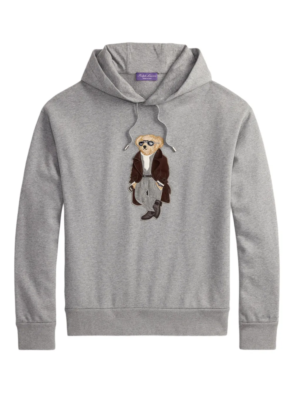 

Худи Polo Bear Ralph Lauren Purple Label, серый