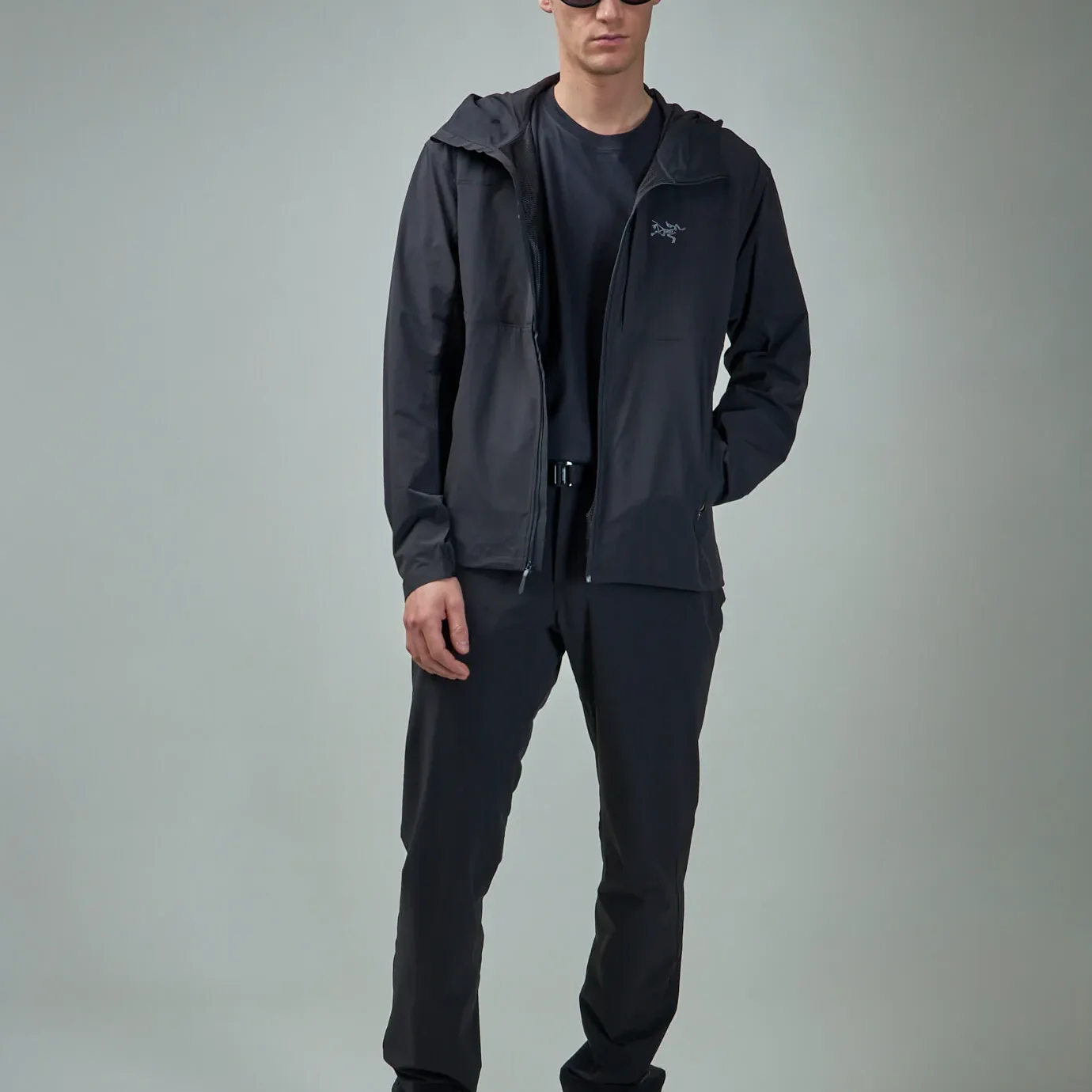 Ветровка GAMMA Outdoor для походов, водонепроницаемая, ветрозащитная, с защитой от ультрафиолета, дышащая, устойчивая к истиранию Arcteryx, черный — фото 4