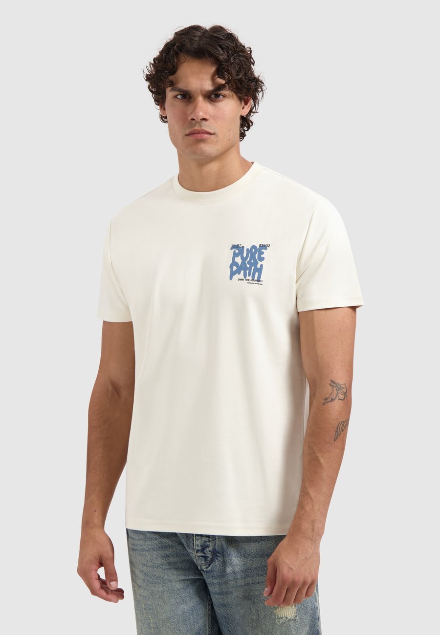 

Футболка Pure Path REGULAR FIT CREWNECK , Ecru/Sand