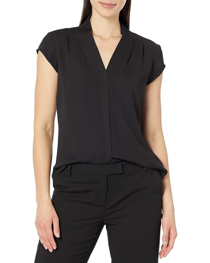 

Топ NIC+ZOE Cap Sleeve Day To Night, черный