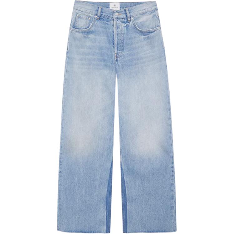 

Джинсы Manon с бахромой по низу Anine Bing, ярко-синий