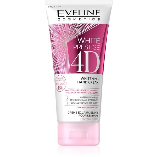 

Eveline Cosmetics White Prestige 4D Whitening Hand Cream отбеливающий крем для рук 100мл