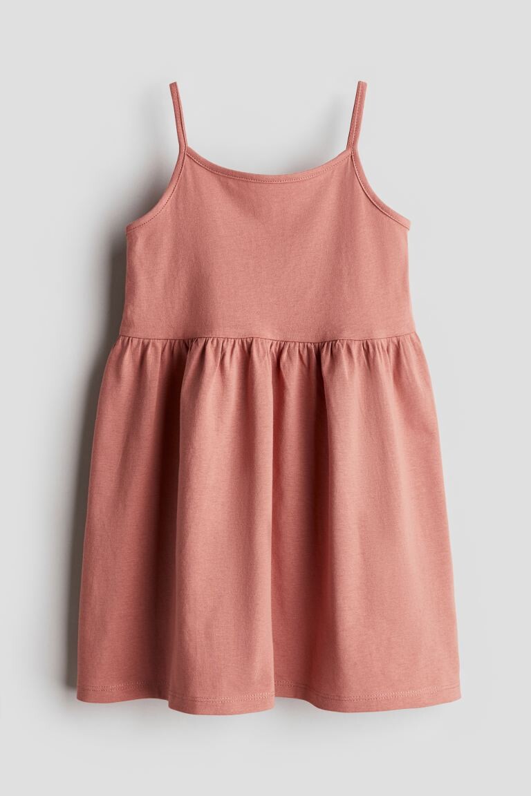 

Платье из хлопкового трикотажа H&M, красный