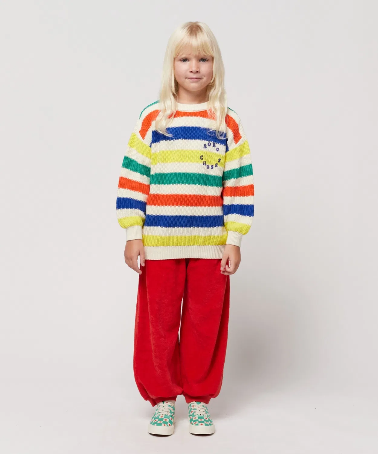 Джемпер мультиколор Bobo Choses 100% хлопок, мульти — фото 2
