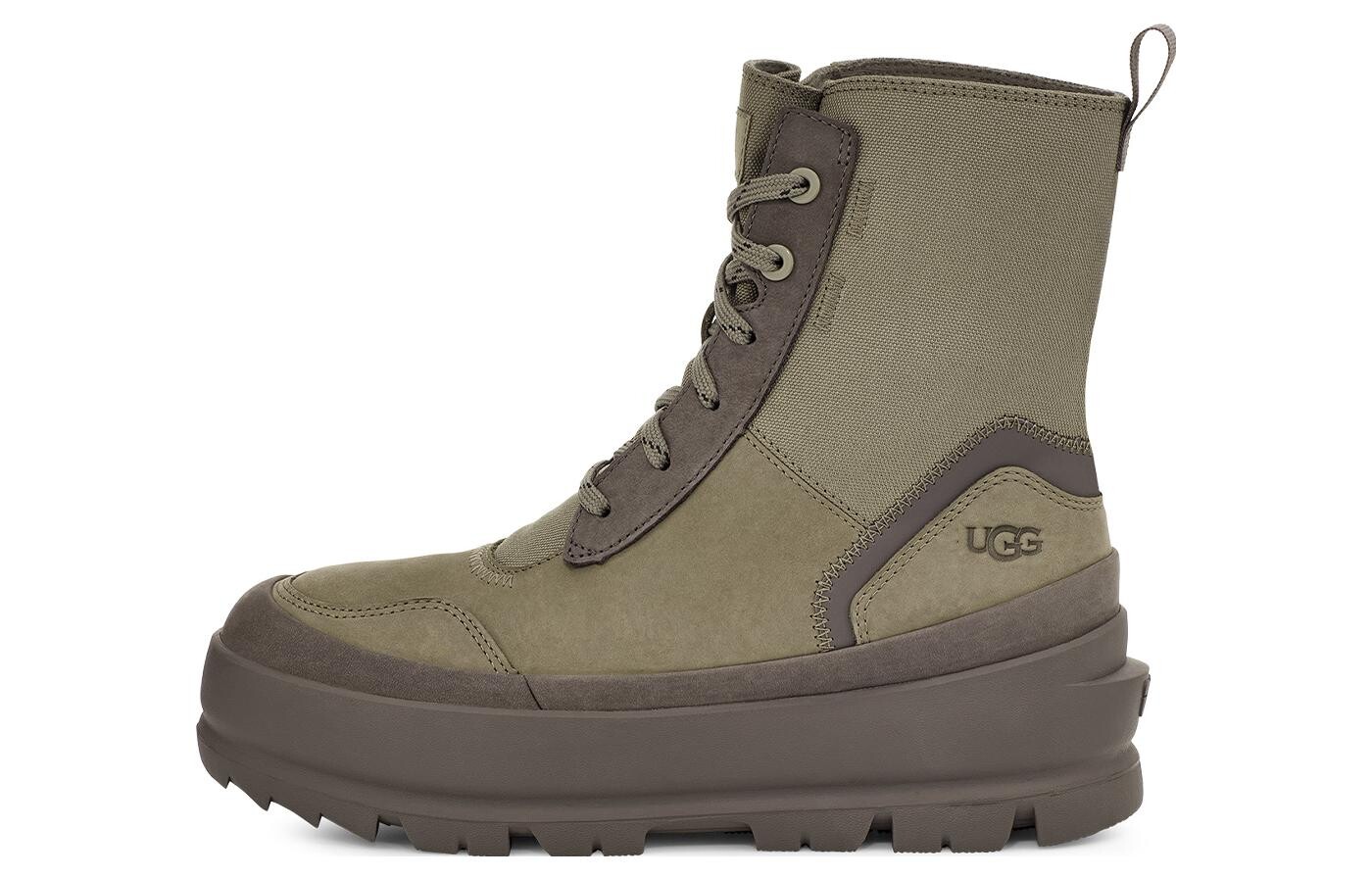 Угги UGG женские до середины икры, зеленый