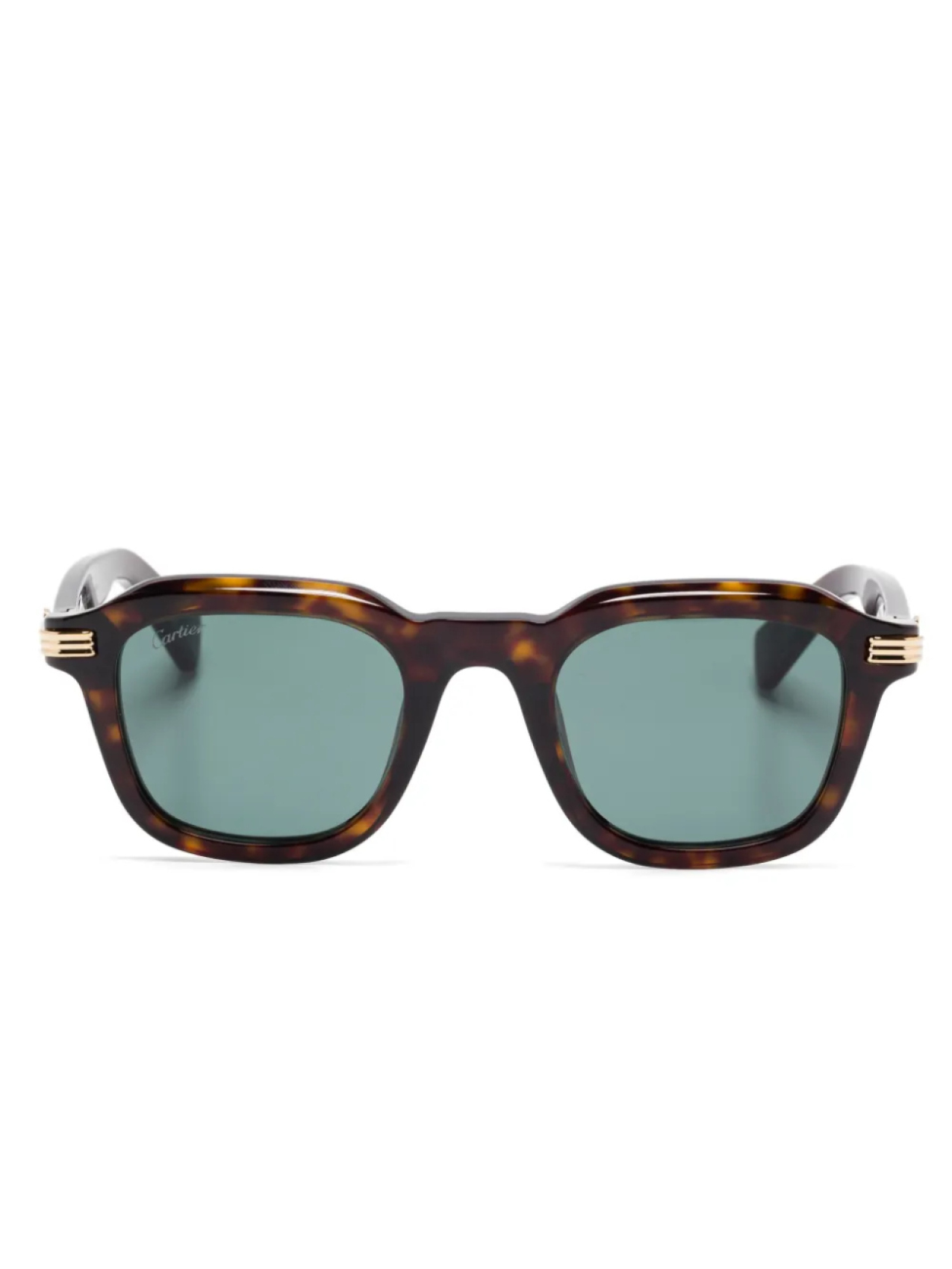 

Cartier Eyewear солнцезащитные очки в квадратной оправе, коричневый