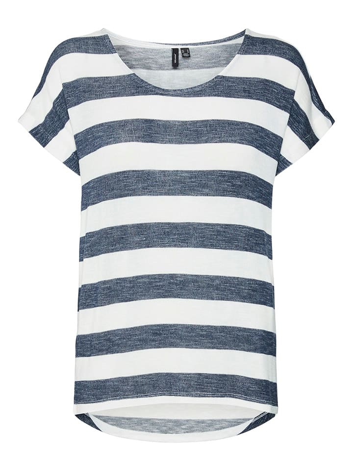 

Футболка Vero Moda, белый/темно-синий
