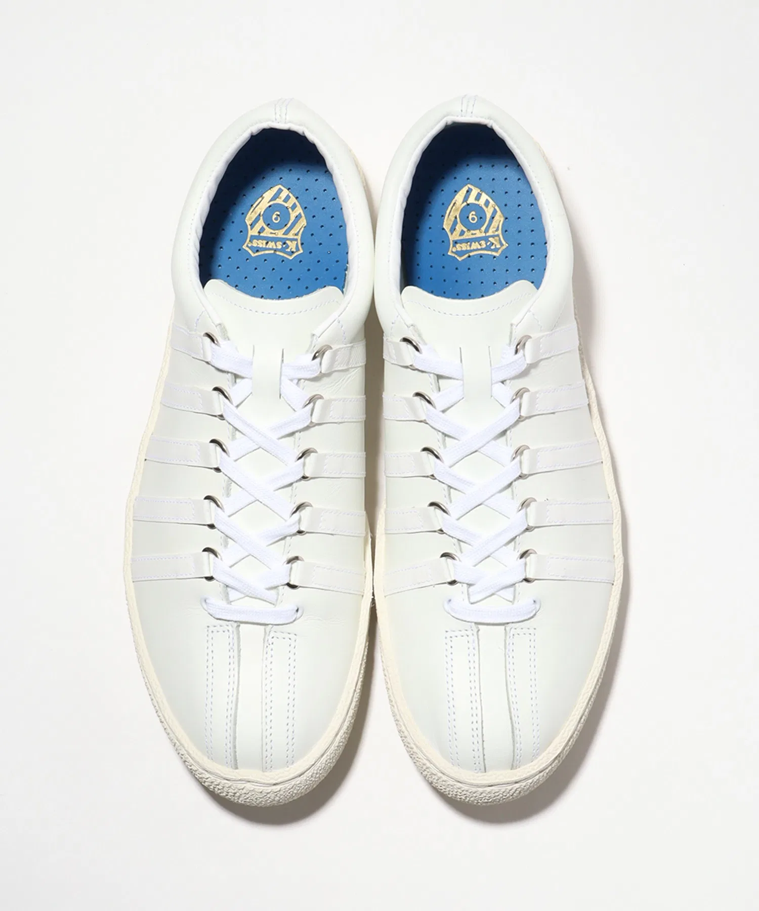 Мужские кожаные кроссовки Classic 66 JPN K-SWISS чёрные — фото 2
