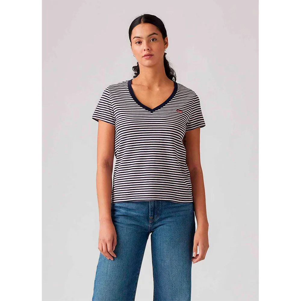 

Футболка Levi's Perfect short sleeve v neck, синий
