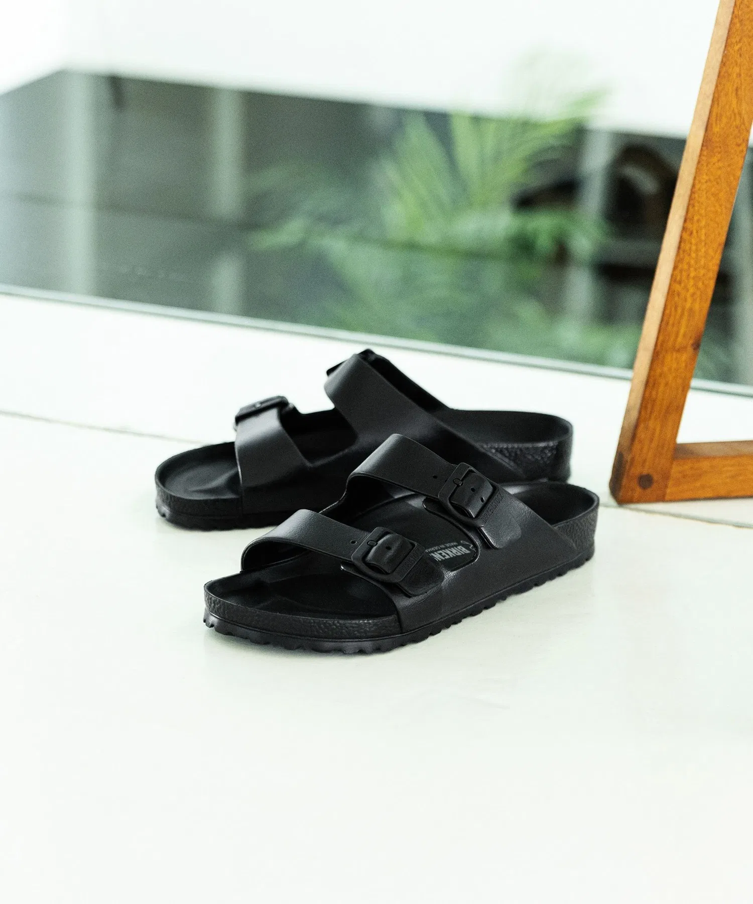 Мужские сандалии EVA Birkenstock Arizona чёрные