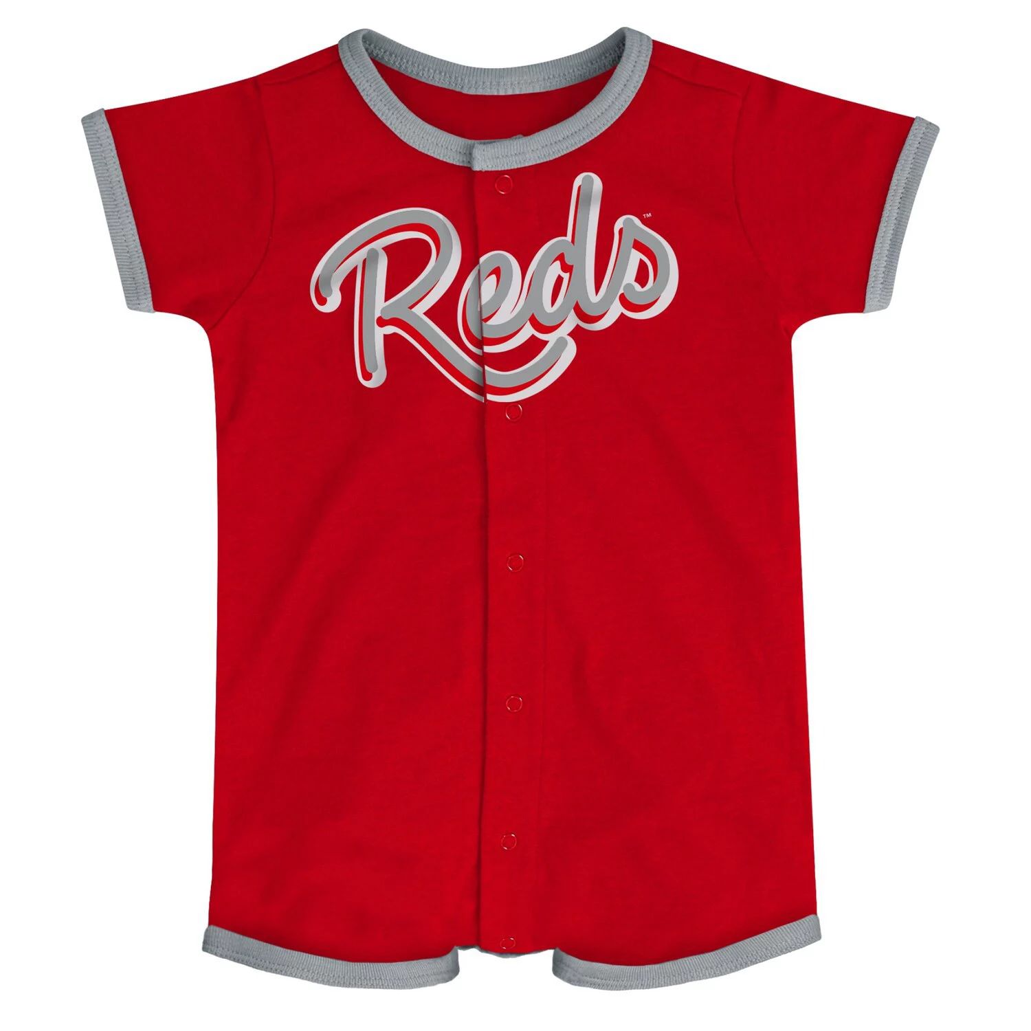 

Комбинезон Power Hitter в полоску Cincinnati Reds Stripe Outerstuff, красный