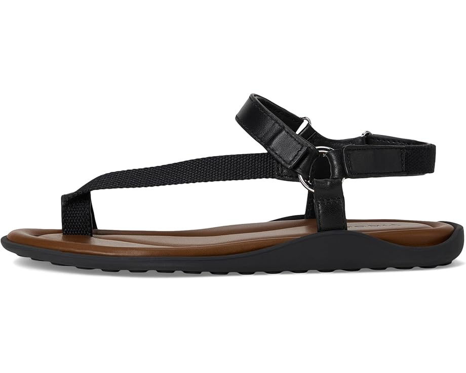 Сандалии Vince Summer Strappy Sandals, цвет Black Leather/Fabric — фото 4